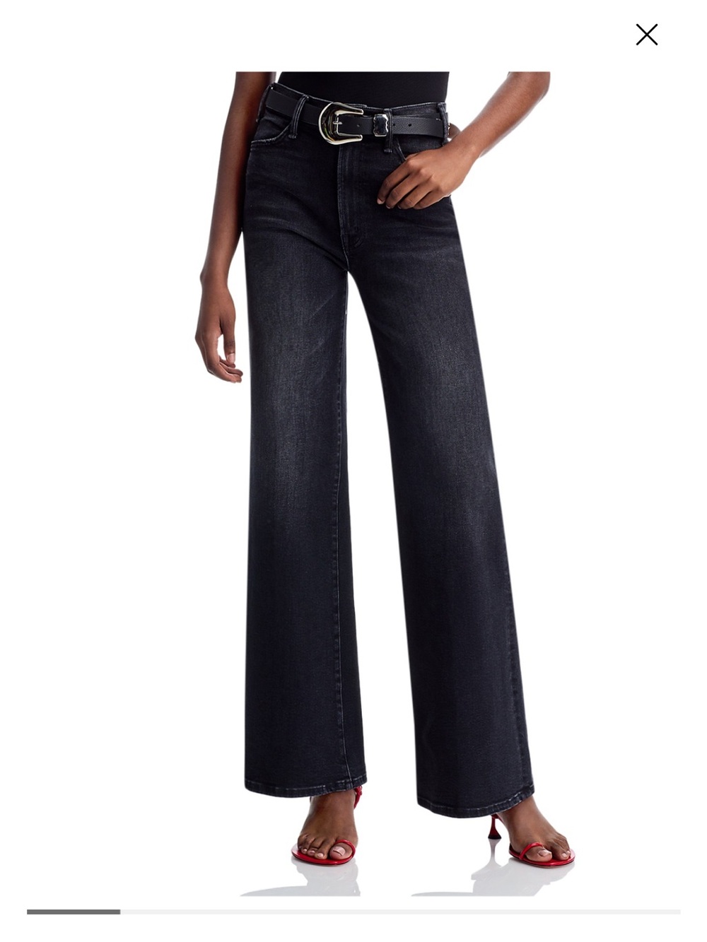 MOTHER The Hustler Sneak High Rise Jeans Not Today Satan